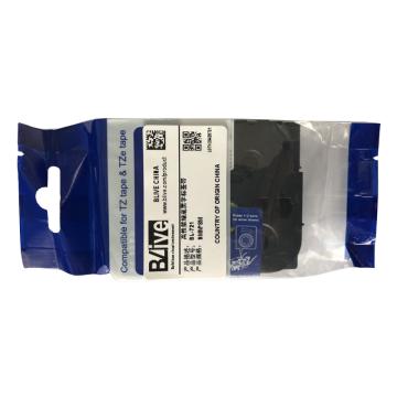 Blive 标签机色带，PET，9mm×8m，绿底黑字 BL-721