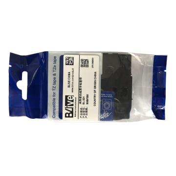 Blive 标签机色带，PET，9mm×8m，白底黑字 BL-221