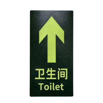 安赛瑞 PVC消防通道夜光地贴卫生间直行 145*295mm绿色 10张起订 EA101070