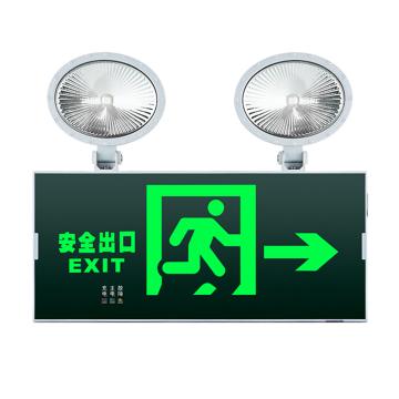 拿斯特 π拿斯特 消防应急标志灯带双头灯，防火塑料边框，单面，安全出口右 N-ZBLZD-1LROEⅠ12WFAO (P1729-B)
