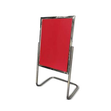 安赛瑞 不锈钢L型展示架，80×120cm，银色 7I00011