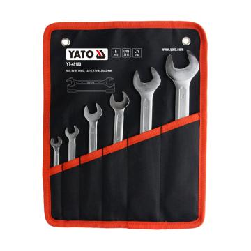 YATO/易尔拓 双头呆扳手组套，6-23mm 6件套 YT-48180