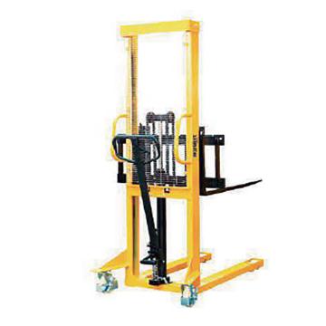 西林 手动堆高车载荷500kg，起升高度90~1600mm，货叉外宽950mm SDJA500-1.6M-800