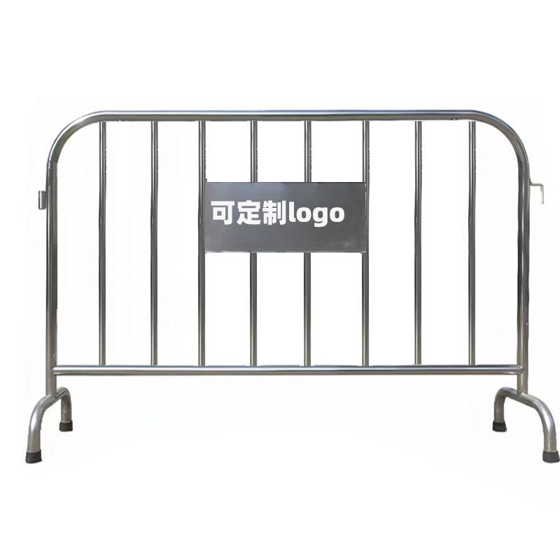 月桐 201不锈钢铁马护栏可定制logo 银色 长2m×高1.2m 宽40cm 外管径32mm 内管径19mm YT-XCATMA6