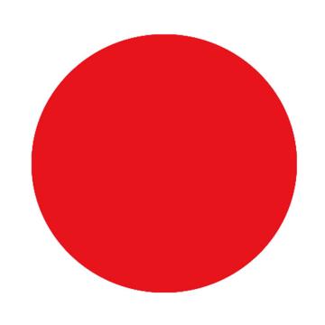 卡威 Raxwell 5S定位贴，圆型，红色，0.45mm磨砂PVC材质，直径50mm RSSF0163