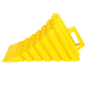 功成狮 便携式塑料止退器 规格450*200*250mm 黄色 重量约1.7KG 适用于货车客车 GSSC0196