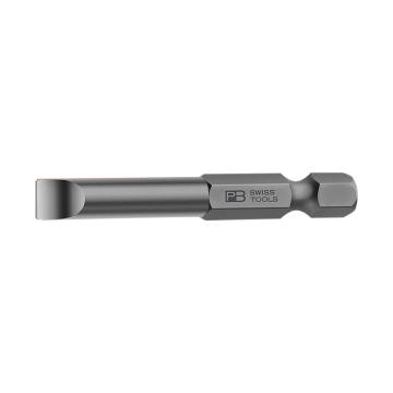 PB SWISS TOOLS 6.35mm(1/4")六角柄一字螺丝批批头，10支/盒4*75mm PB E6.106/2盒装