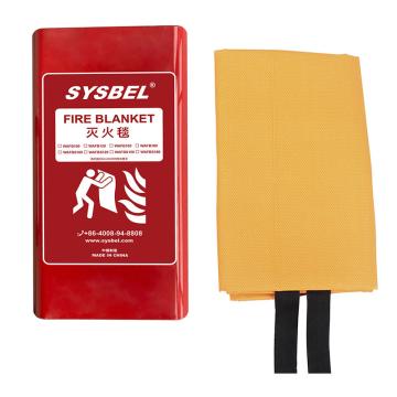 SYSBEL/西斯贝尔 灭火毯，硅胶，黄色，1500*1500 WAFBS150