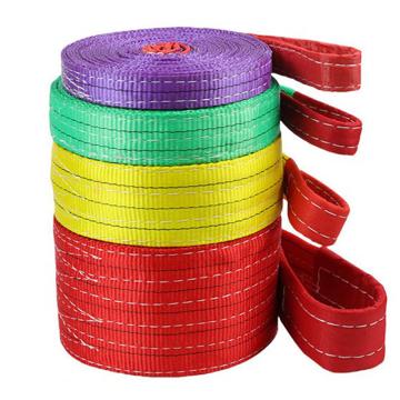 HUGO FB型彩色扁平环眼吊带安全倍数1:6，厚度2层，红色 FB型彩色扁平环眼吊带，宽度125mm，5T*5M