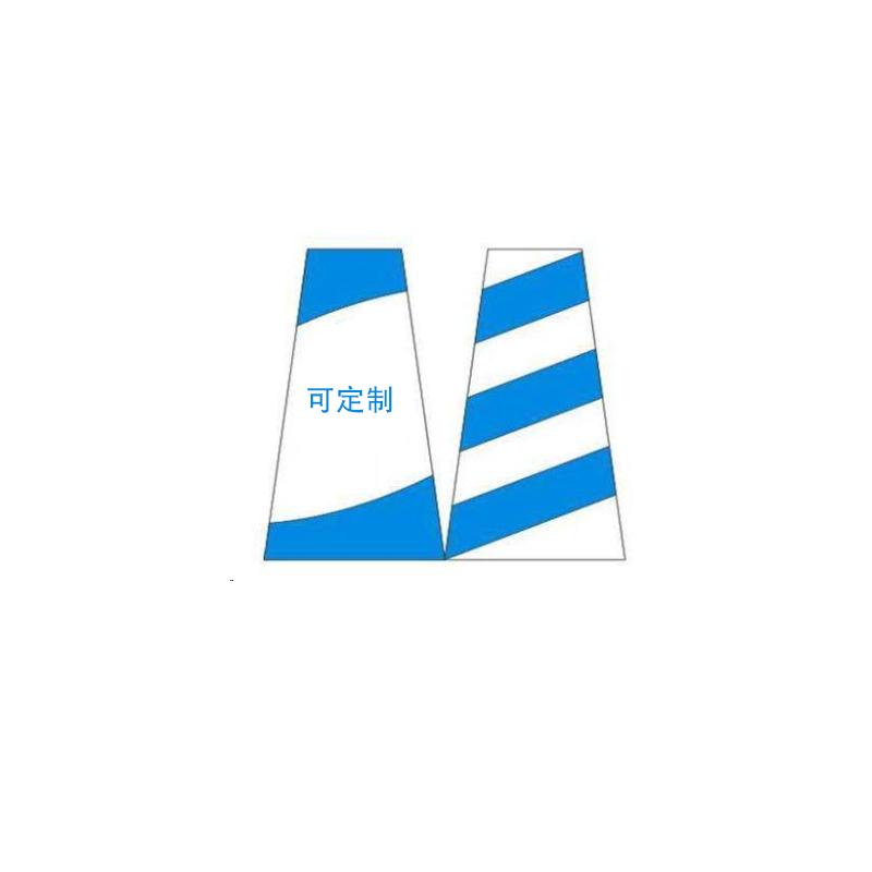 月桐 路锥方锥雪糕筒套可定制 上口205mm 下口375mm 高度380mm 蓝白色 适合高650~700mm的路锥雪糕筒 DYT-XCZ0628