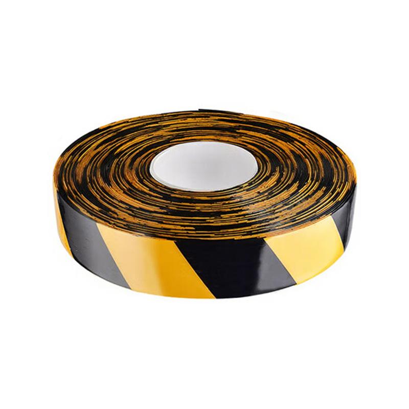 VRK 6S标识PVC纳米划线胶带30米 【黑黄】 50MM宽×1.1MM厚