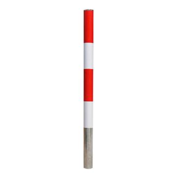 嘉辽 120cm长1.5mm厚度，镀锌钢管警示柱，红白相间 JT1228
