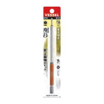 威威 1/4"(6.35mm)六角柄中孔梅花刚彩批头TT10×150mm 4907587 337153/GSVT10LH