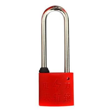 炬芯 塑钢电力表箱锁，型号：P35901D 红色不通开 锁体宽35mm 锁钩净高90mm P35901D