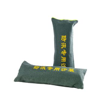 锦安行 防汛沙袋物业电梯车库挡水消防 应急物资帆布25*70拉链款空袋25*70