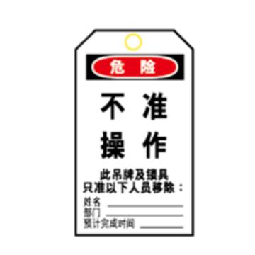 贝迪 常用普通型聚酯中文吊牌 Y535483，B851吊牌-不准操作