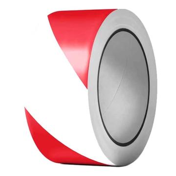 Raxwell 通用型警示胶带，48mm×18m，PVC，红/白 RSST0108