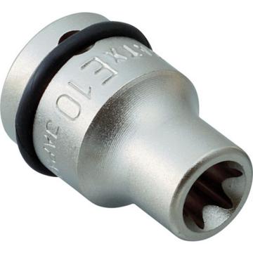 TONE 冲击用六角梅花套筒 トルクス套筒 E8 端部尺寸7.47mm 3ATXE08