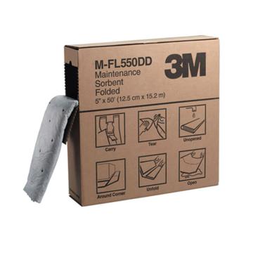 3M 折叠式维修保养型吸收棉12.5×1520cm （70070408771）3盒/箱 M-FL550DD