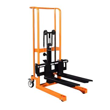 力拓中用 小堆高车常规款，载重(KG)：400KG，升高(M)：1.2，万向轮带盖板货叉长度650mm CWC40120B