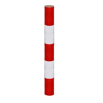 伏兴 电力膜红白反光膜，安全警示胶带，宽100cm*50米（3红2白） C1109