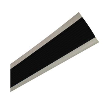 安赛瑞 PVC楼梯包边防滑条-黑/灰，PVC材质，50mm×25m，厚度3mm 13863