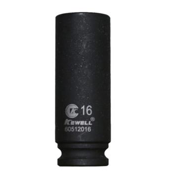 克威迩 3/8"方头加长型六角冲击套筒3/8"*6mm*长63mm K60512006
