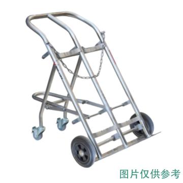 鹰力 双气瓶304不锈钢气瓶搬运车载重：200Kg，适用气瓶直径140-300 TY130B