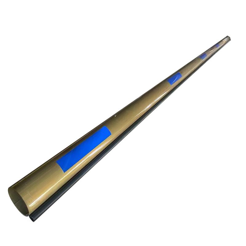 月桐 椭圆道闸杆拦车杆长6m 宽80×高50mm 金色+蓝色 含胶条 适用于捷顺 YT-XDZG32