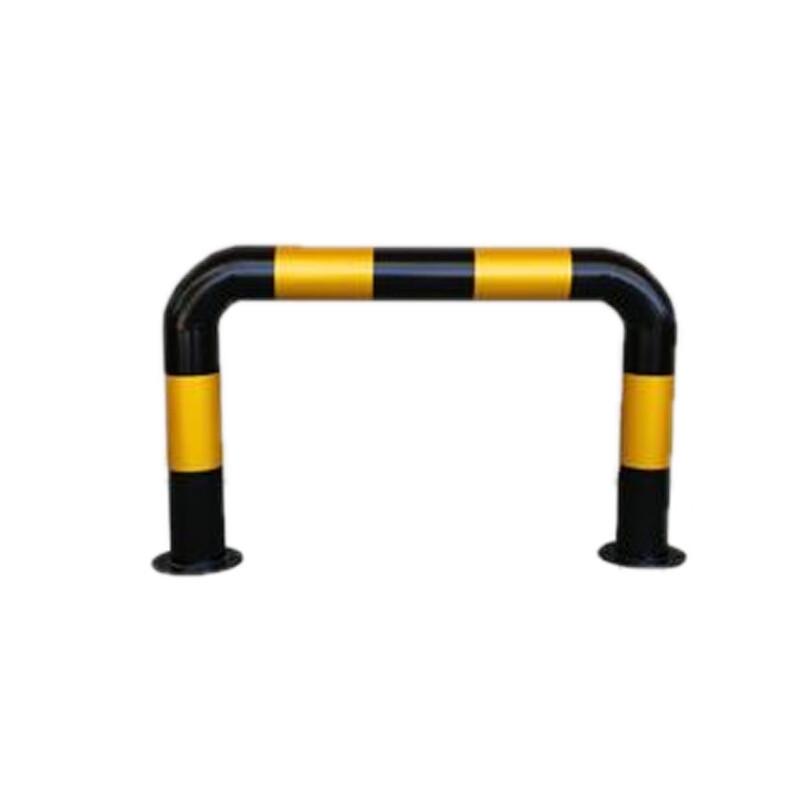 月桐 U型防撞护栏挡车器800×500mm 管径89mm 壁厚2mm 黑黄色 YT-XDCQ31