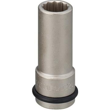 TONE 冲击套筒（汽车维修用） 头部螺栓飞轮套筒 22mm 6AD22L