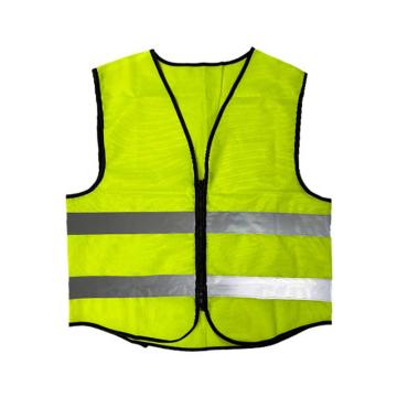 勒塔 双杠拉链反光背心，绿色，针织布，均码 LT-PPE876