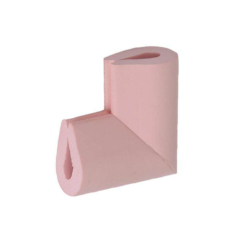 帛拉 NBR防撞角-U型粉色，高密度NBR材质，60mm*35mm*8mm，配双面胶 96182