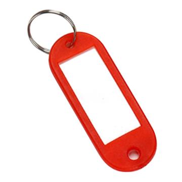 JUXIN 塑料钥匙牌红色 4.7*2cm 100个/包 ABS101