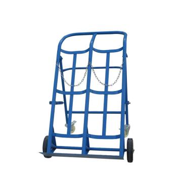 Raxwell 经济型双瓶可折叠气瓶车普通碳钢喷塑，适用气瓶直径范围：140-250mm RMCG0027