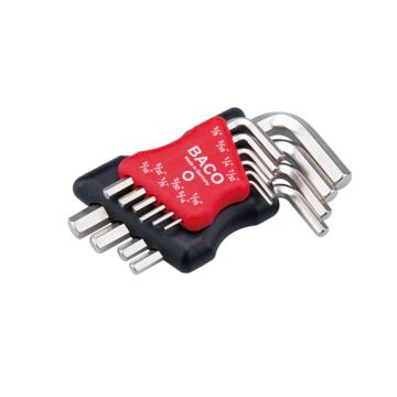 巴可 英制内六方扳手组套1/16"-3/8"，10件套 20042-9