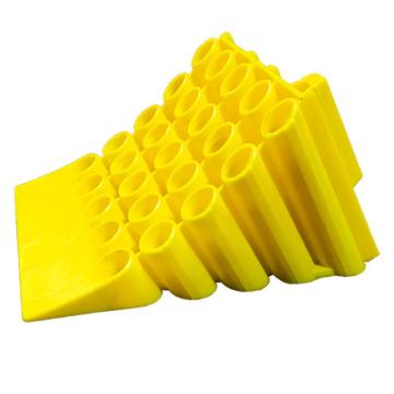 功成狮 便携式塑料止退器 规格350*250*200mm 黄色 底座配加强铁片 重量约1.9KG 带提手 适用于货车客车 GSSC0191