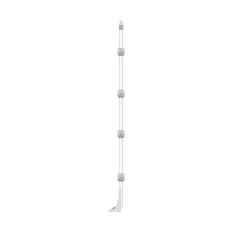 ALEAN 电子围栏4线承力杆套装铝合金承力杆Φ21mm*850mm，含配套绝缘子，防雨帽，底座 4线承力杆套装
