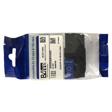 Blive 标签机色带，PET，18mm×8m，黄底黑字 BL-641