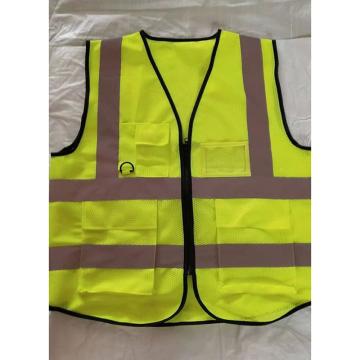 锦安行 透气网纱反光马甲JCH-B-03YG黄绿色均码 JCH-B-03YG黄绿色均码