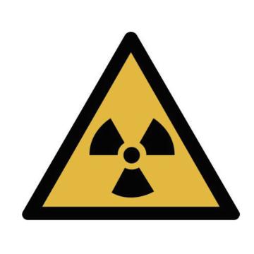 Blive 警告类安全标识-当心电离辐射，1mm铝板，250×315mm BL-AL-32938