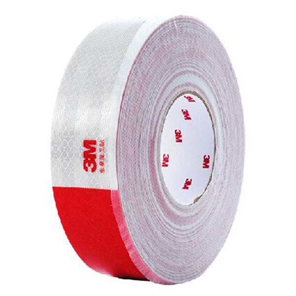 3M 二级车身反光贴，棱镜反光贴，红/白，50mm×45.7m 983D