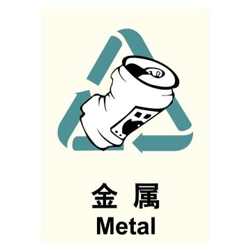 嘉辽 环保可回收标识金属，ABS工程塑料，250×315mm EBS1150