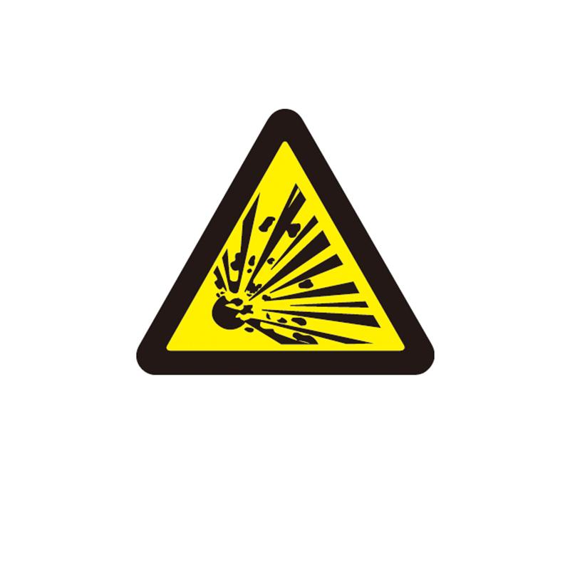 帛拉 GB安全警示标签大号，当心爆炸，三角形，边长100mm，3M自粘性高性能不干胶 60031B