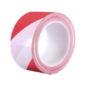 布朗森 通用型地板划线胶带，高性能PVC自粘性材料，100mmx22m，红/白 A66272