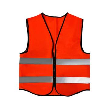LETA 4杠拉链反光背心，橙色，针织布，均码 LT-PPE877
