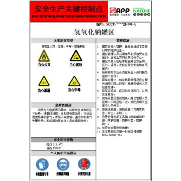 SAFEWARE 氢氧化钠应急处置-标识牌，（可以按内容定制） 60×80cm，铝板厚度1.5mm