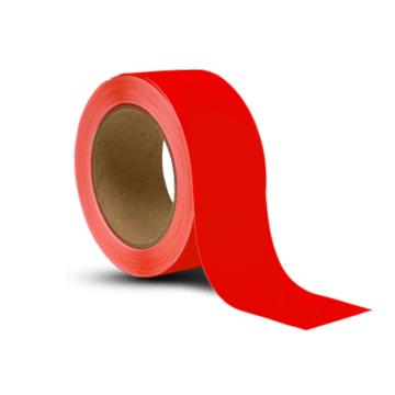 嘉辽 反光管道标识色环带-红，高性能自粘性材料，25mm宽×20m长 EBS2328