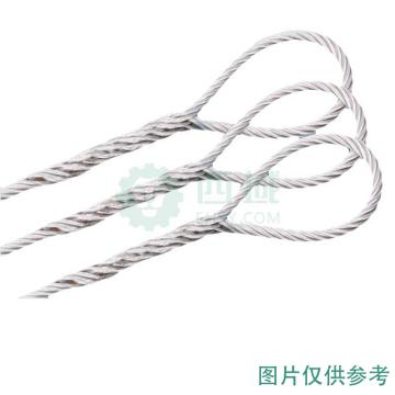 巨力 插编钢丝绳索具(钢芯) 光面有油WDW08*1m