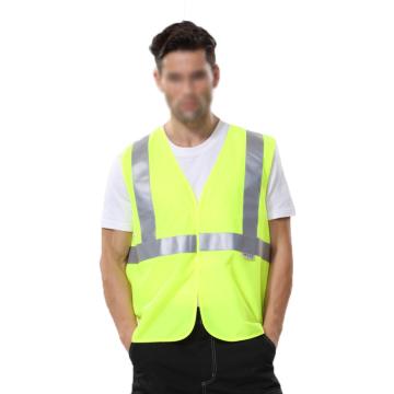 安大叔 反光背心，100％涤纶针织布，3M视觉丽反光带，荧光黄，JJ-A023 JJ-A023-L